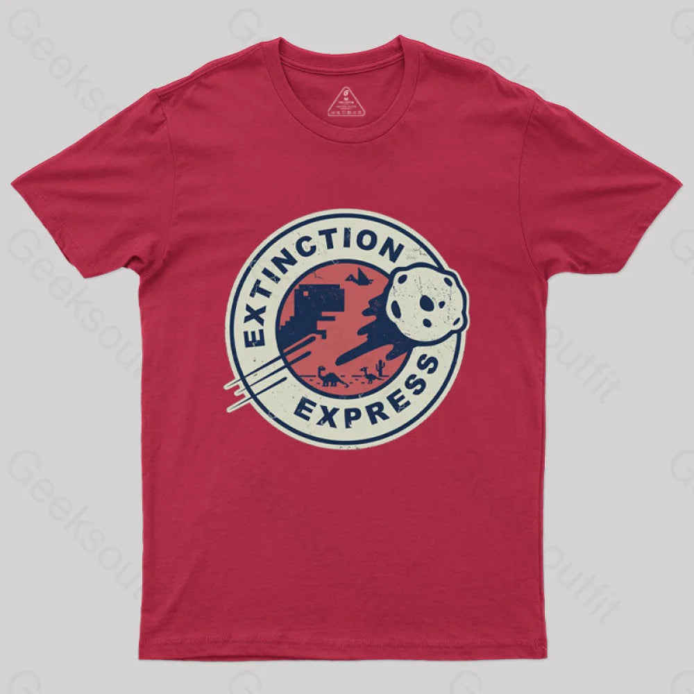 Extinction Express T-Shirt Red / S