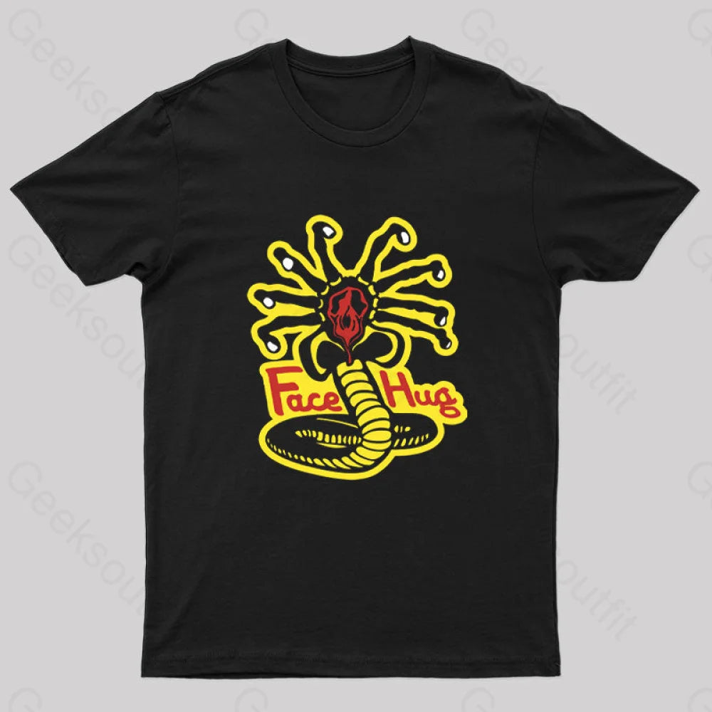 Face Hug Dojo Geek T-Shirt Black / S