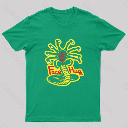 Face Hug Dojo Geek T-Shirt Green / S