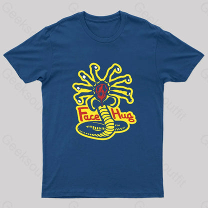 Face Hug Dojo Geek T-Shirt Navy / S