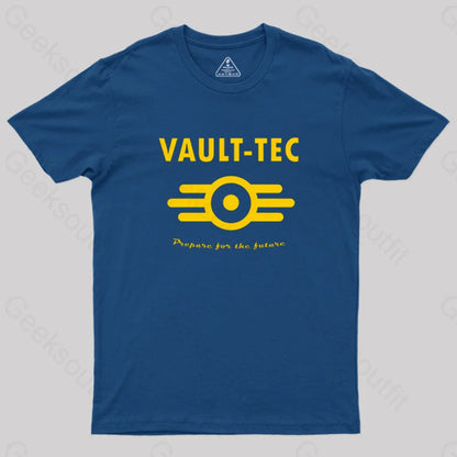 Fallout 4 Vault-Tec Logo Essential Geek T-Shirt Navy / S