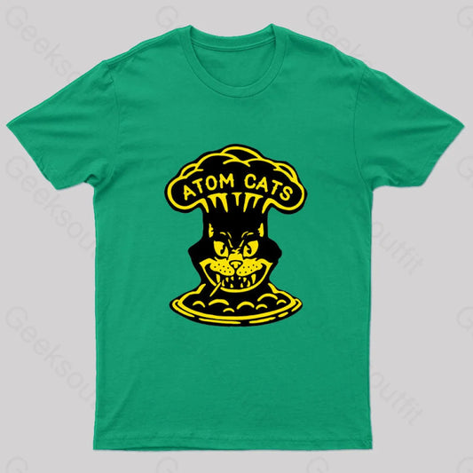 Fallout Atom Cats Garage Nerd T-Shirt Green / S