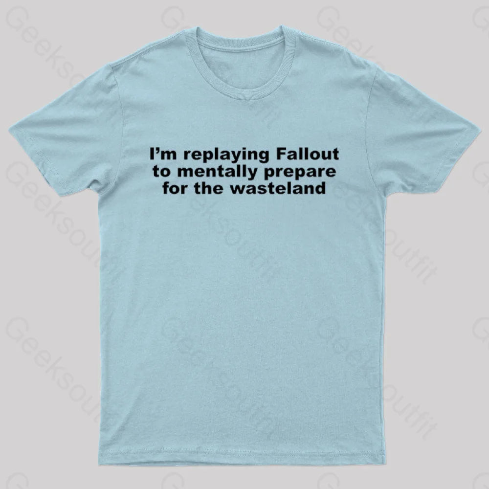 Fallout Prep Nerd T-Shirt Light Blue / S