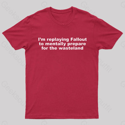 Fallout Prep Nerd T-Shirt Red / S