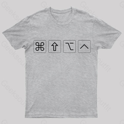 Fantastic Four Buttons Nerd T-Shirt Grey / S