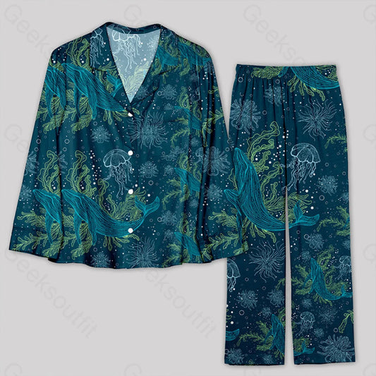 Fantastic Marine Life Pajamas Set S / Geekpj0054 Yc