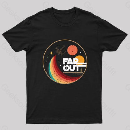 Far Out Rebel Geek T-Shirt Black / S