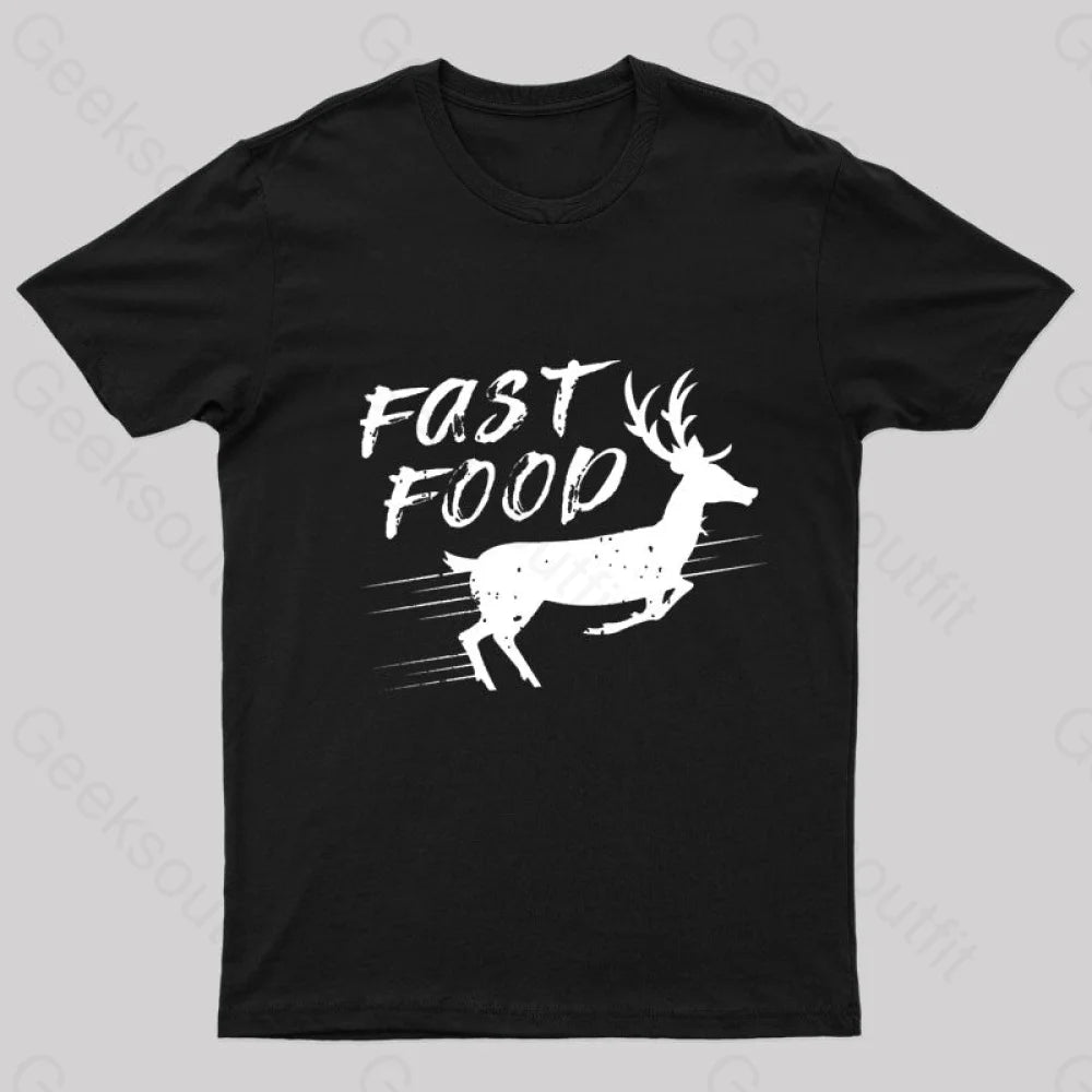 Fast Food Nerd T-Shirt Black / S