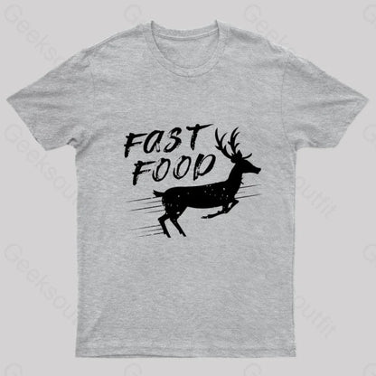 Fast Food Nerd T-Shirt Grey / S