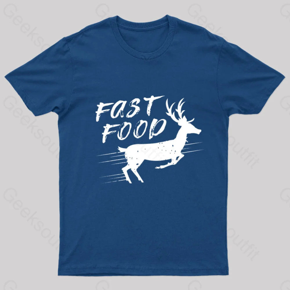 Fast Food Nerd T-Shirt Navy / S