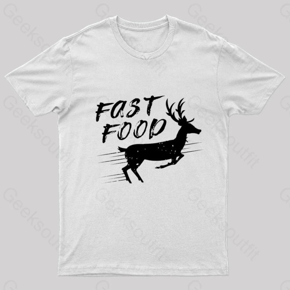 Fast Food Nerd T-Shirt White / S