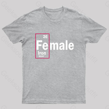 Fe-Male Iron Geek T-Shirt Grey / S