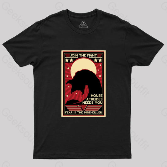 Fear Is The Mind-Killer T-Shirt Black / S