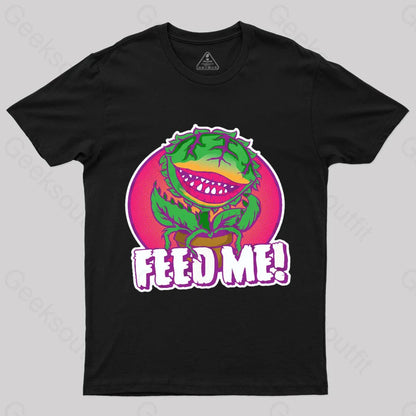 Feed Me Geek T-Shirt Black / S