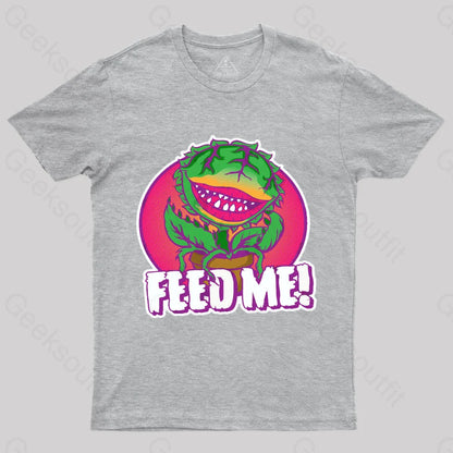 Feed Me Geek T-Shirt Grey / S