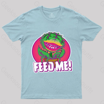 Feed Me Geek T-Shirt Light Blue / S