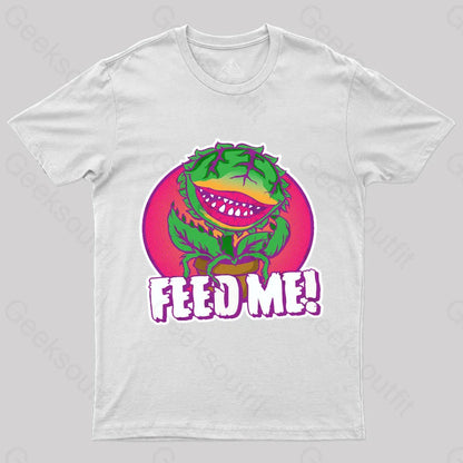 Feed Me Geek T-Shirt White / S