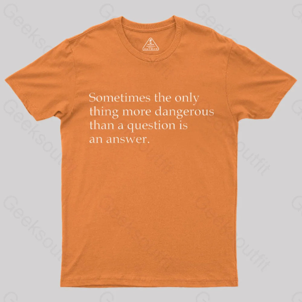 Ferengi Rules Of Acquisition Series: Rule 208 T-Shirt Orange / S