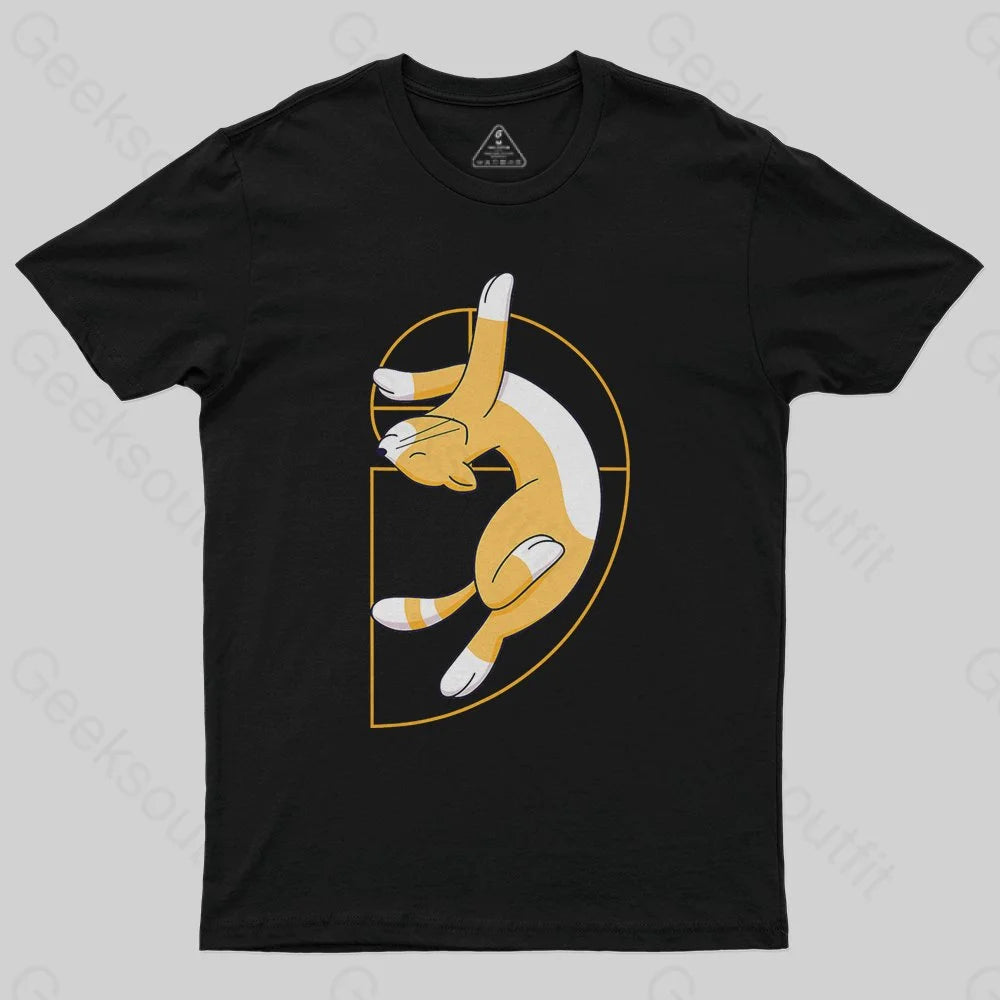 Fibonacci Spiral Cat T-Shirt - Geeksoutfit