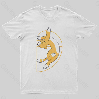 Fibonacci Spiral Cat T-Shirt - Geeksoutfit