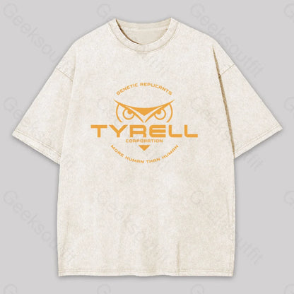 Fictional Blade Runner Brand Washed T-Shirt Apricot / S