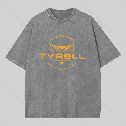 Fictional Blade Runner Brand Washed T-Shirt Grey / S