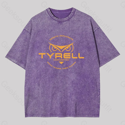 Fictional Blade Runner Brand Washed T-Shirt Purple / S