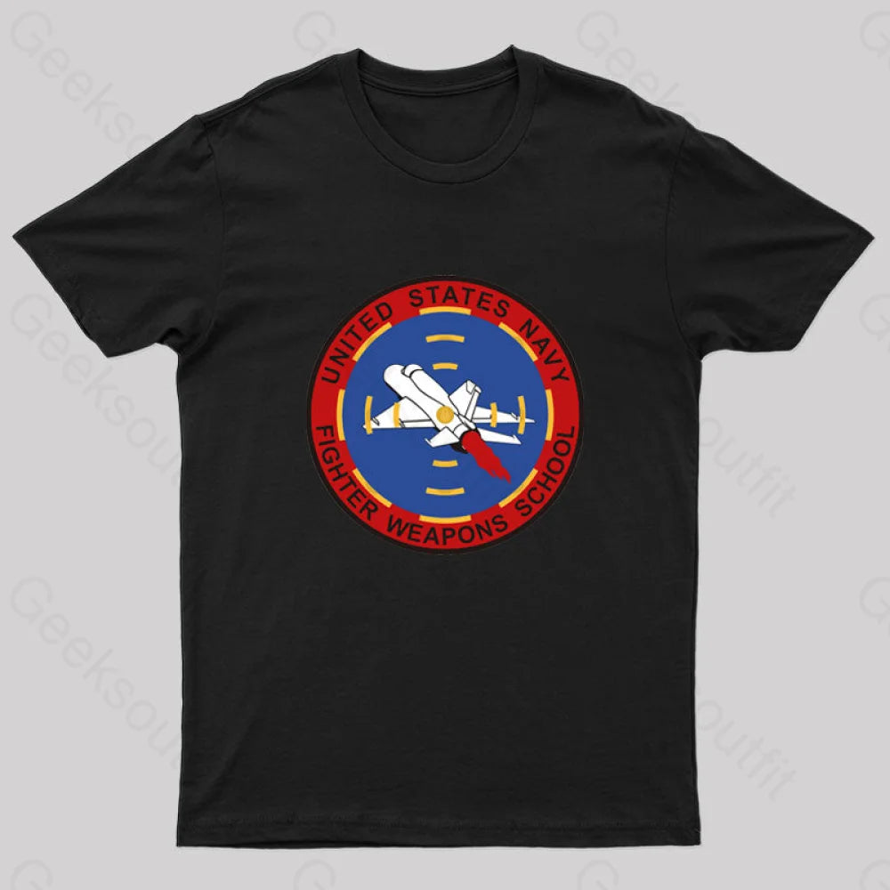 Fighter Jet Geek T-Shirt Black / S