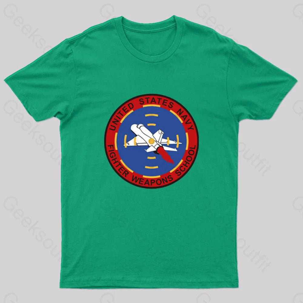 Fighter Jet Geek T-Shirt Green / S