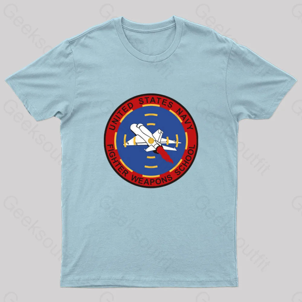 Fighter Jet Geek T-Shirt Light Blue / S