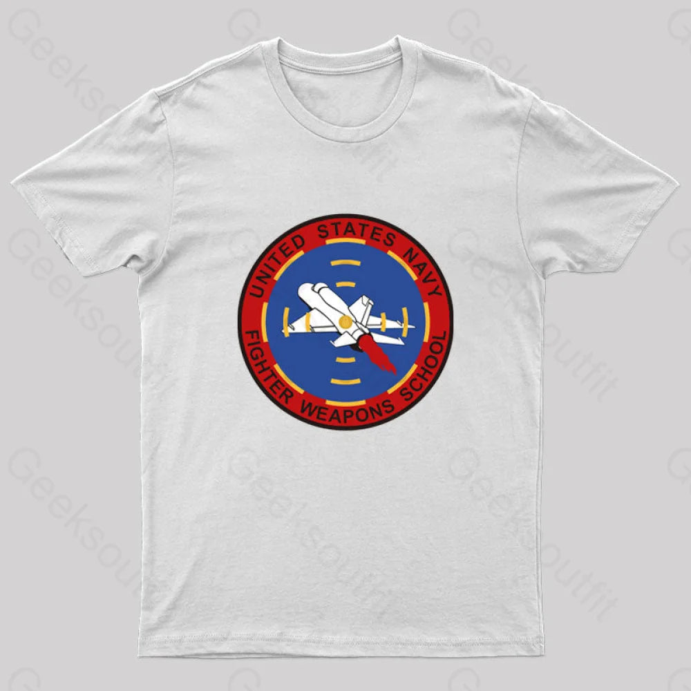 Fighter Jet Geek T-Shirt White / S