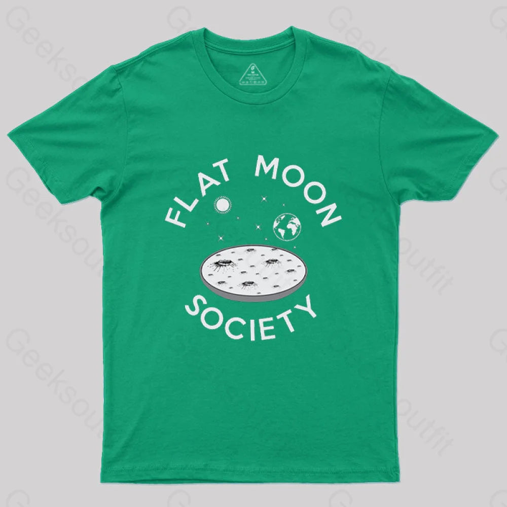 Flat Moon Society T-Shirt Green / S