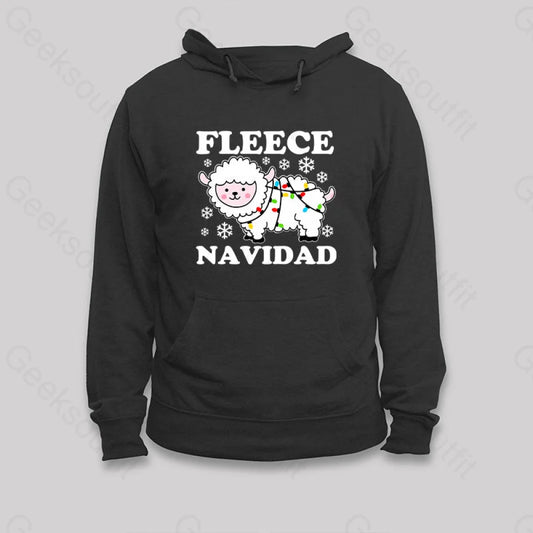 Fleece Navidad Hoodie Black / S