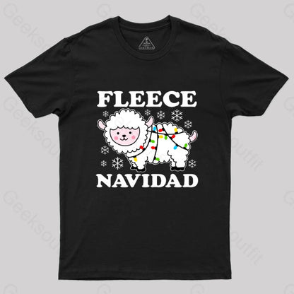 Fleece Navidad T-Shirt Black / S