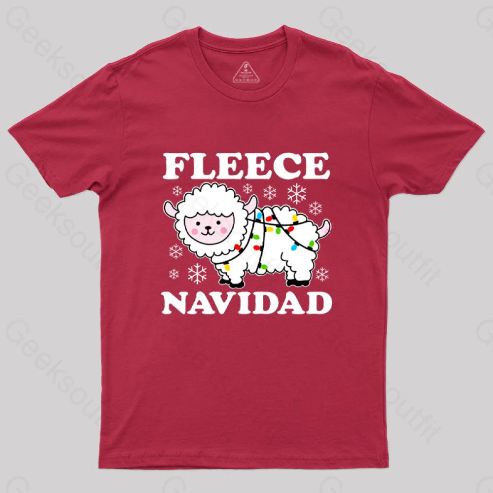 Fleece Navidad T-Shirt Red / S