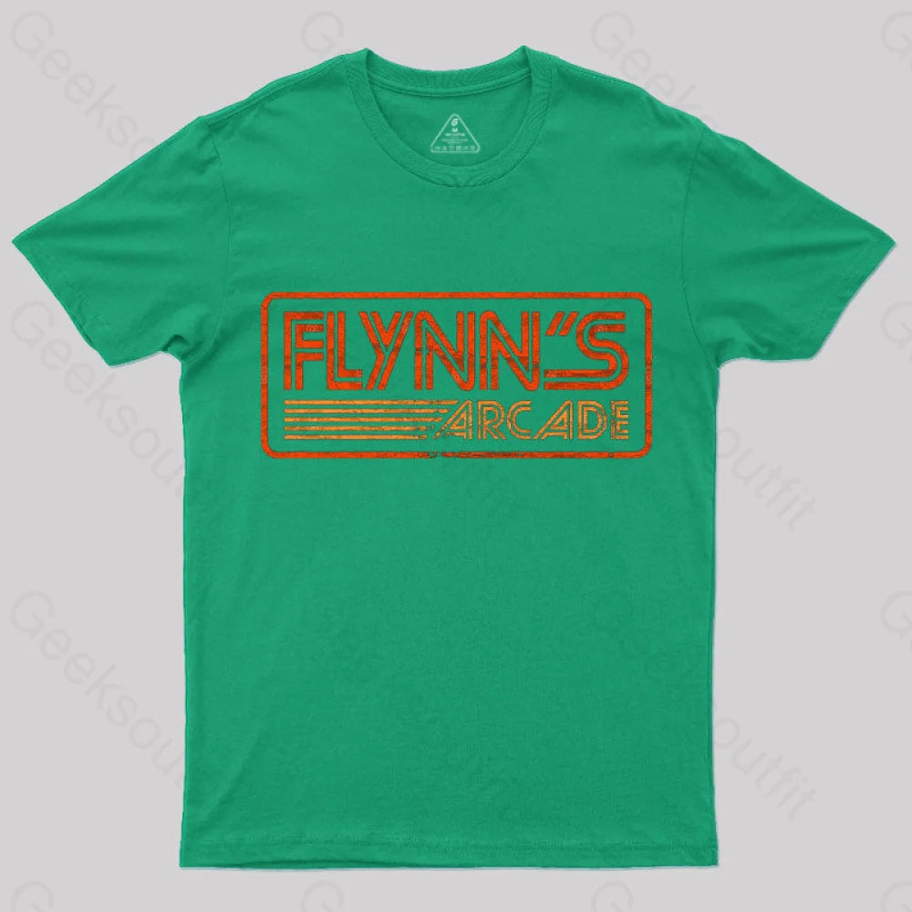 Flynn’s Arcade 80S Retro T-Shirt Green / S