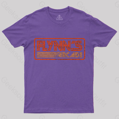 Flynn’s Arcade 80S Retro T-Shirt Purple / S