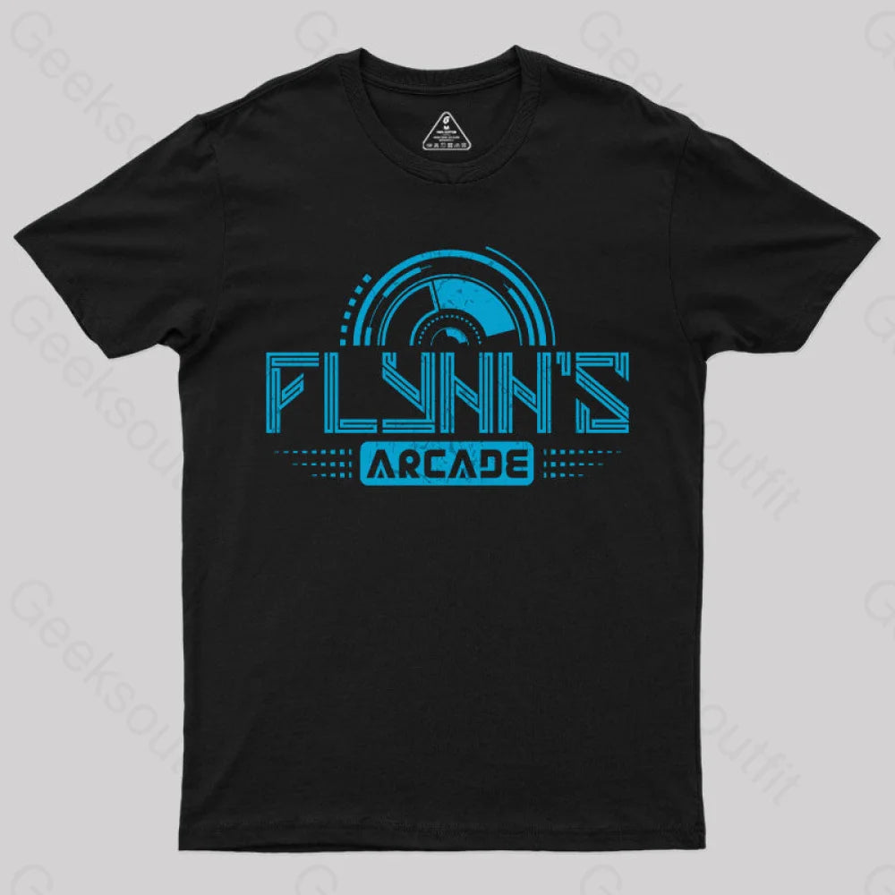 Flynn’s Arcade Est 1982 T-Shirt Black / S Yc