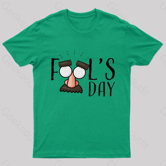 Fools Day Nerd T-Shirt Green / S