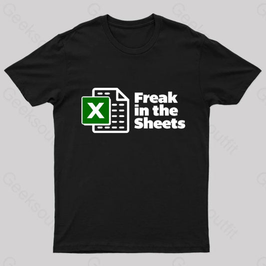 Freak In The Sheets Nerd T-Shirt Black / S