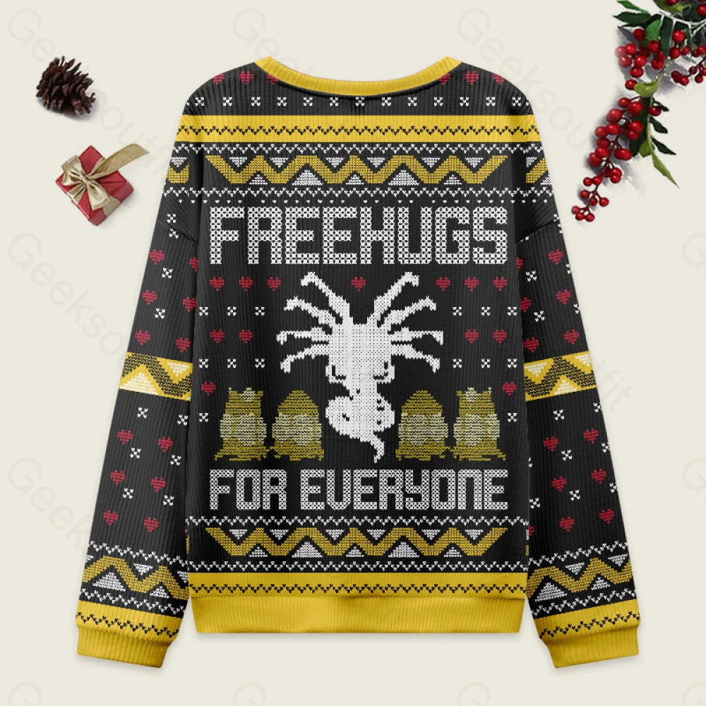 Free Hugs For Everyone Ugly Christmas Sweater Men’s Style-S