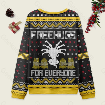 Free Hugs For Everyone Ugly Christmas Sweater Men’s Style-S