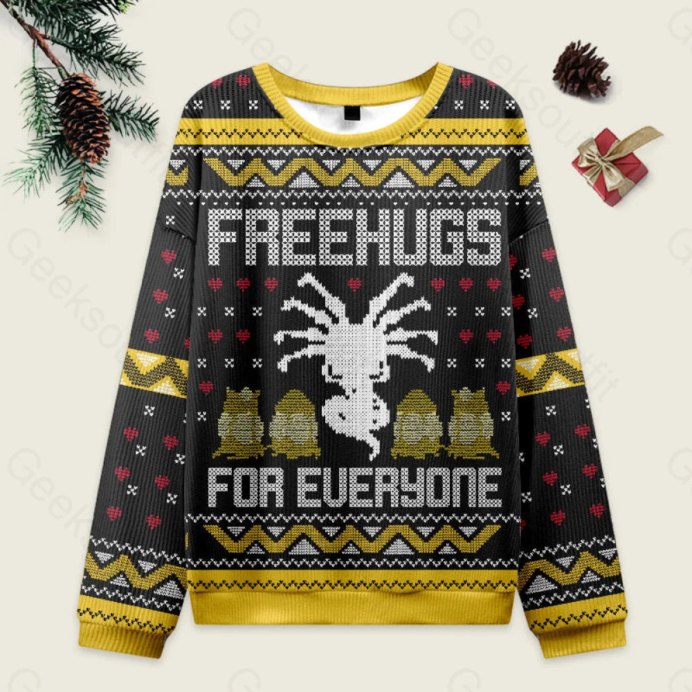 Free Hugs For Everyone Ugly Christmas Sweater