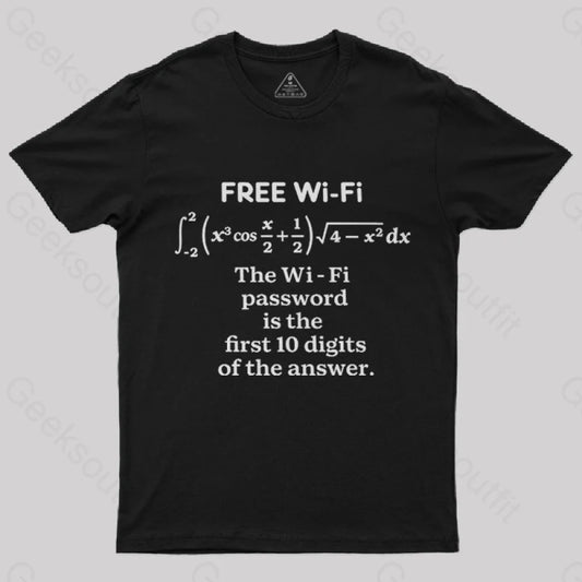 Free Wi-Fi T-Shirt Black / S Yc