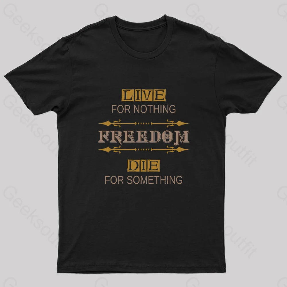 Freedom Geek T-Shirt Black / S