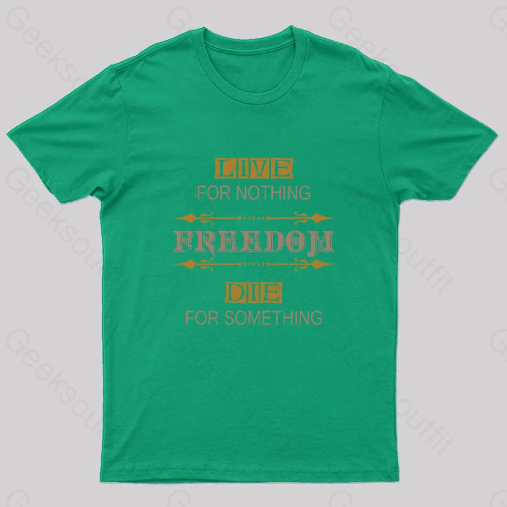 Freedom Geek T-Shirt Green / S