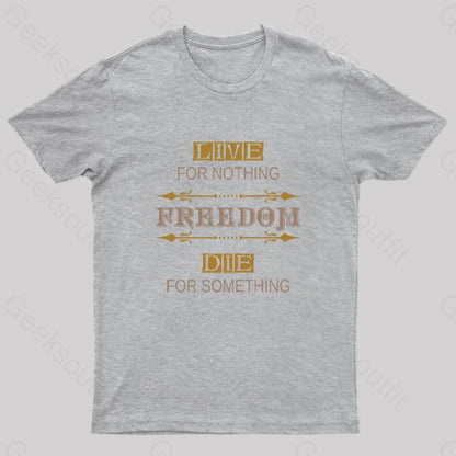 Freedom Geek T-Shirt Grey / S