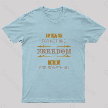 Freedom Geek T-Shirt Light Blue / S