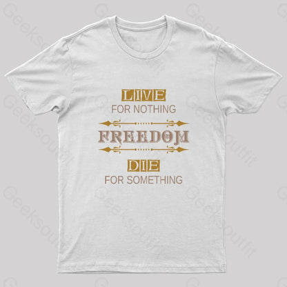 Freedom Geek T-Shirt White / S