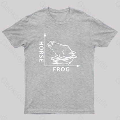 Frog Or Horse Geek T-Shirt Grey / S